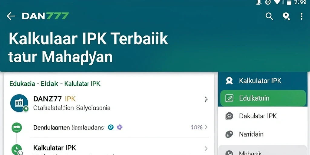 Tampilan antarmuka DAN777 yang sederhana dan informatif.
