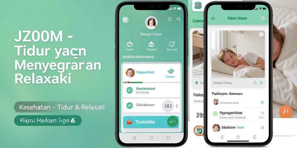 Tampilan antarmuka J200M yang ramah pengguna untuk relaksasi dan tidur.