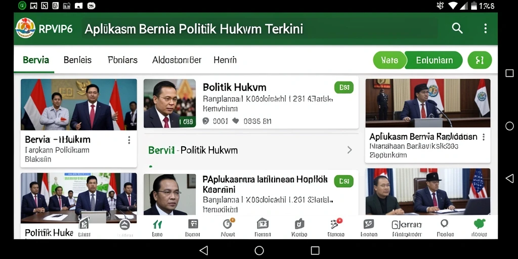 Tampilan utama aplikasi RPVIP6 yang informatif dan mudah dipahami.